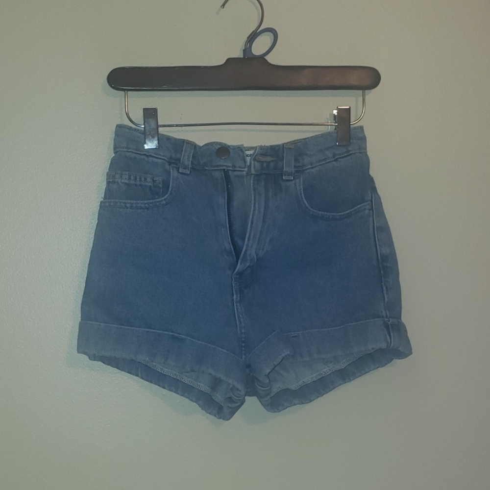 High waist jean shorts